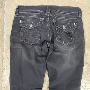 MEK Bulgan Distressed Cigarette Denim Jeans, 28x34